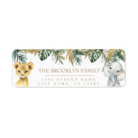 Safari Party Return Address Label
