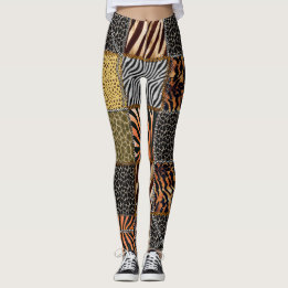 Safari patchwork Leggings