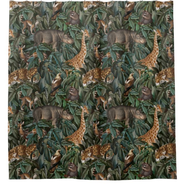 Safari Pattern Shower Curtain (Front)