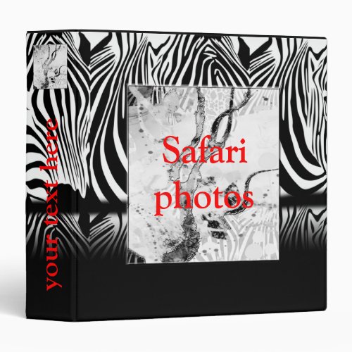 Safari Photo Album 3 Ring Binder