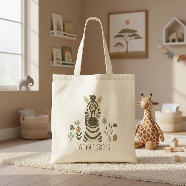 Safari Portrait Zebra ID1264 Tote Bag (Creator Uploaded)