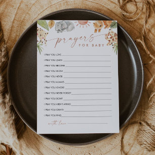 SAFARI Prayers for Baby Advice Card