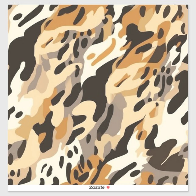 Safari Print Vinyl Sticker (Sheet)