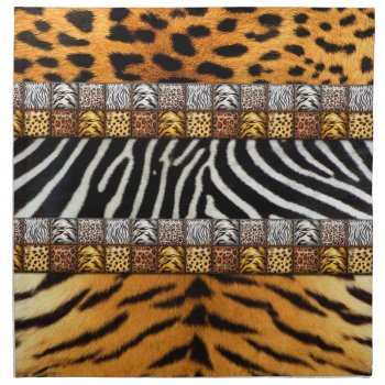 Safari Prints Cloth Napkin by EverWanted at Zazzle