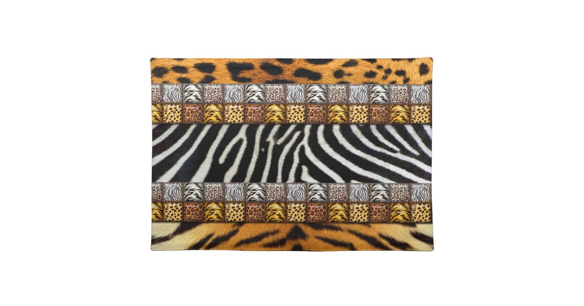 Safari Prints Placemat Zazzle