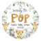 Safari Ready To Pop Baby Shower Sticker