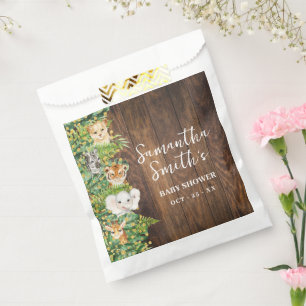 Safari Rustic Tropical Baby Shower Party Favor Favor Bag