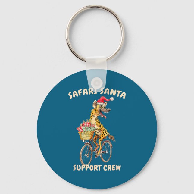 Safari Santa Hyena Bike Adventures Keychain (Front)