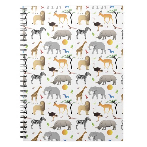 Safari Savanna Multiple Animals Notebook