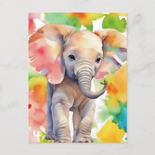 Safari Serenity Elephant Postcard