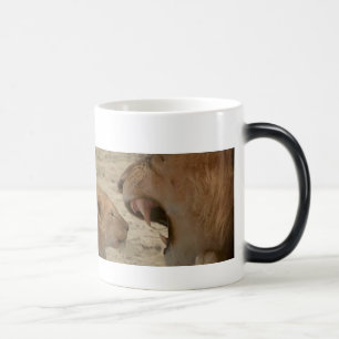 Safari Serenity: Stunning Lion Image on All-Season Color Morph Mug
