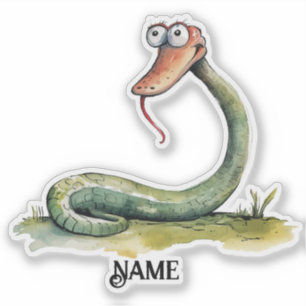 Safari Snake Personalized Sticker