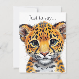 Safari Spirit Cheetah Cub Note Card