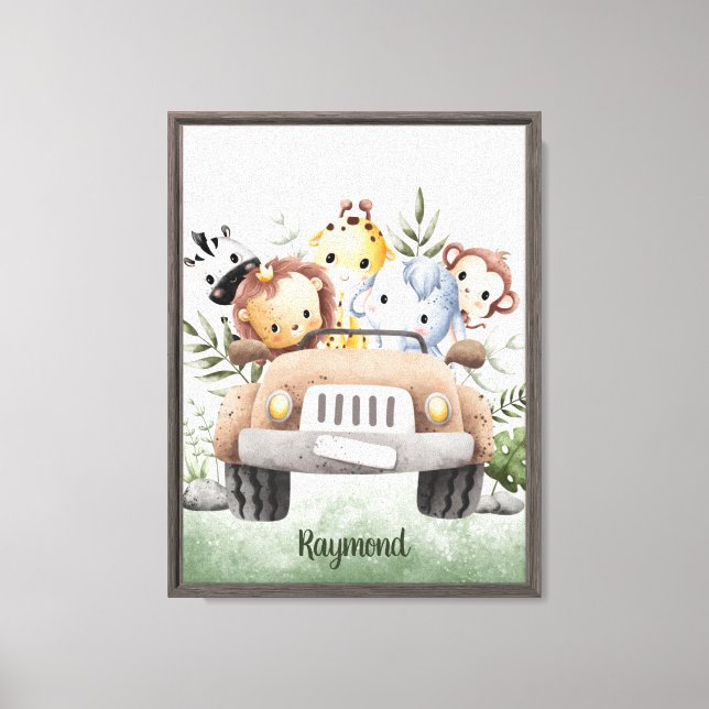 Safari Squad Adventure Canvas Print (Front)
