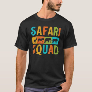 Safari Squad African Animal Family Vacation Trip T-Shirt