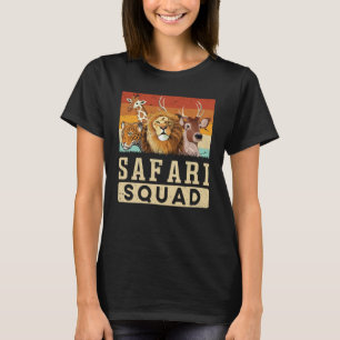 Safari Squad African Animal Family Vacation Trip T-Shirt