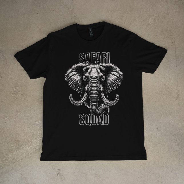 Safari Squad African Elephant Zoo Adventure T-Shirt (Creator Uploaded)
