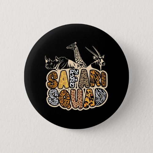 Safari Squad African Halloween Button