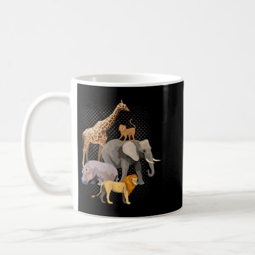 Safari Squad African Safari Animals Funny Zoo Anim Coffee Mug
