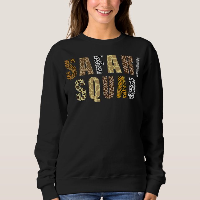 Safari Squad Family Matching Summer Vacation 1 Sweatshirt (Front)