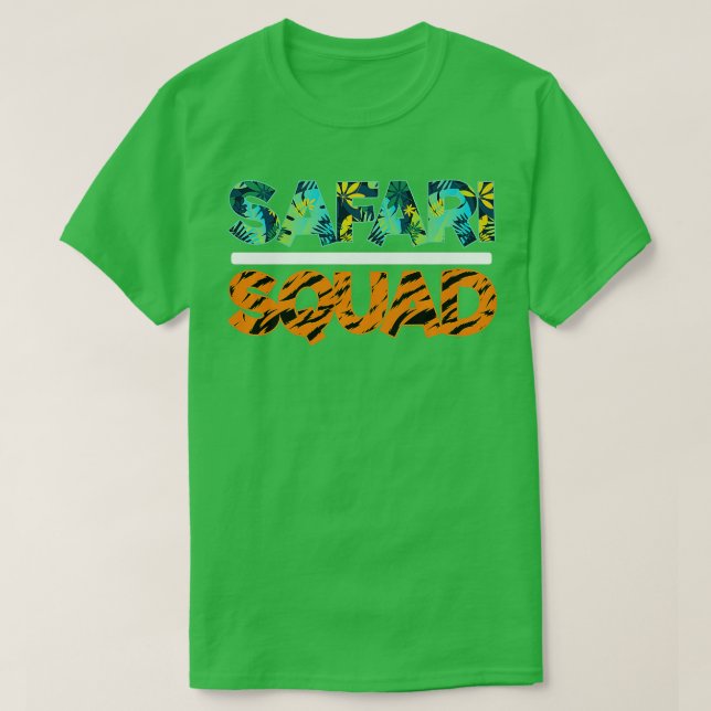 Safari Squad Funny Zoo Trip Wildlife Africa Wilder T-Shirt (Design Front)