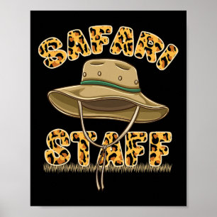 Safari Staff Safari Birthday Poster