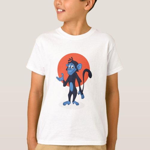 Safari Stature Majestic Standing Monkey T_Shirt