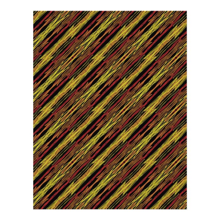 safari stripes, brown and yellow letterhead design
