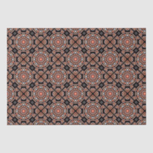 Safari Sunset Bohemian Star Fall Mandala Tiled Tissue Paper