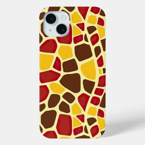 Safari Sunset Giraffe_Inspired Pattern iPhone 15 Plus Case