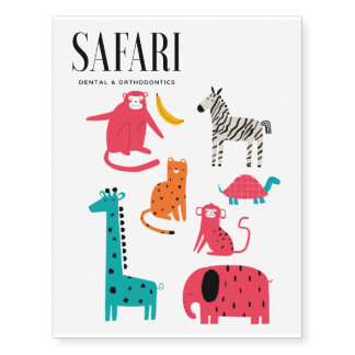 Safari Temporary Tattoos