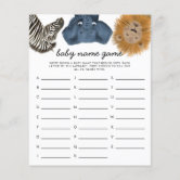 12 Personalized - Unscramble The Word - Baby Shower Game - Dr. Seuss-Party  Games