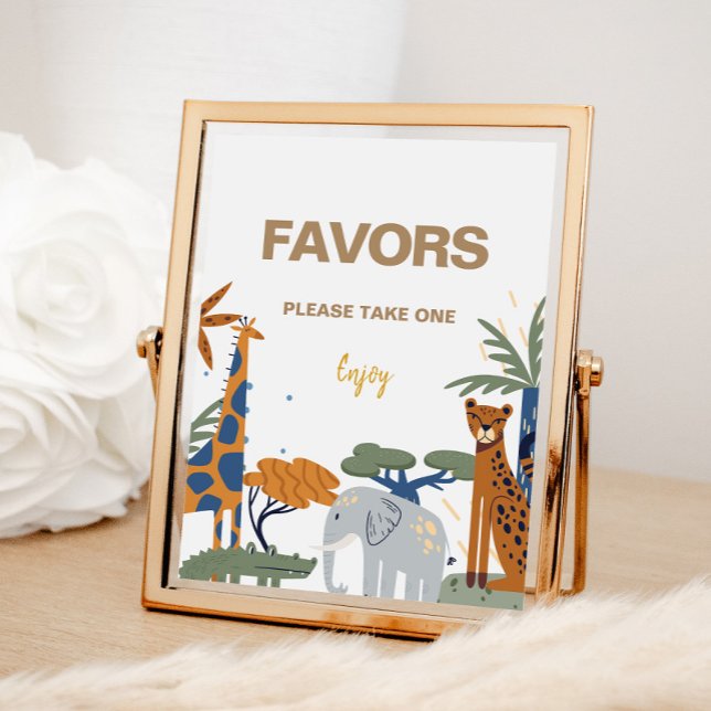 Safari Theme Birthday Favor Sign (Creator Uploaded)