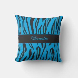 Safari theme blue and black animal print
