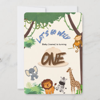 Safari theme invitation