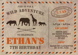 zoo birthday invitations zazzle