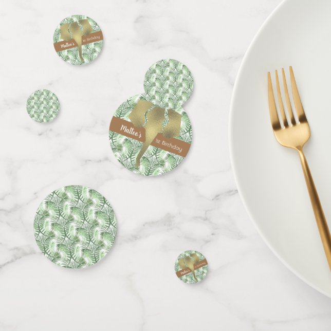 Safari Themed Birthday Zoo Party Foil Elephant Confetti (Group)