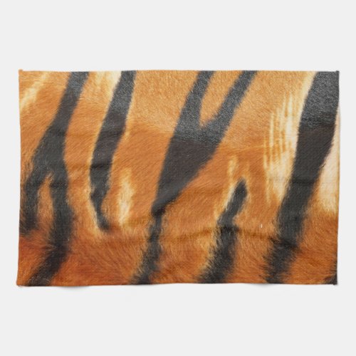 Safari Tiger Stripes Print Towel