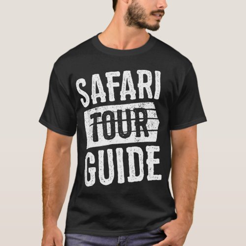 Safari Tour Guide Adult Funny Halloween Costume T_Shirt