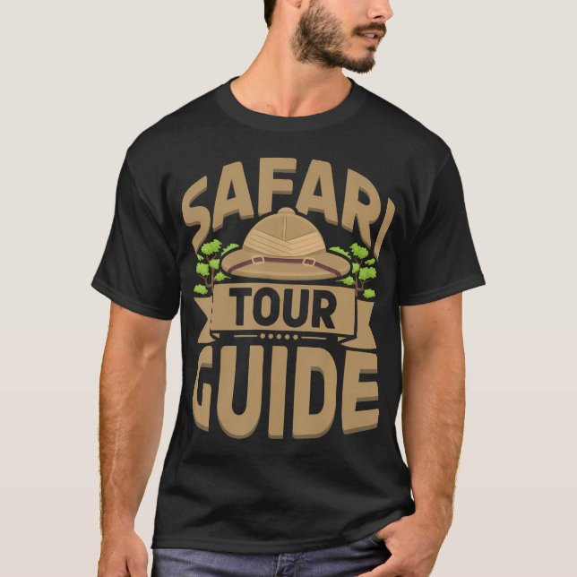 Safari Tour Guide Costume Africa Zoo Outfit Safari T-Shirt (Front)