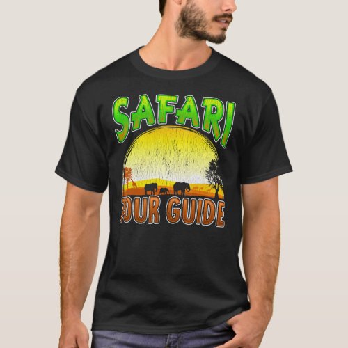 Safari Tour Guide Sunset African Classic T_Shirt