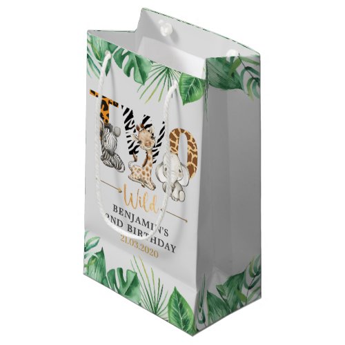 Safari Two Wild Birthday Party Small Gift Bag