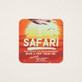 Safari vintage adventure poster. (Front)