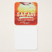 Safari vintage adventure poster. (Front & Back)