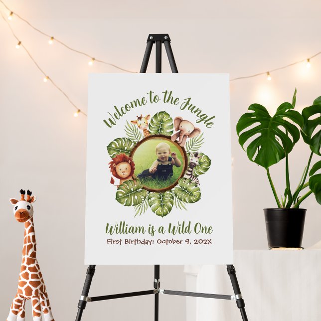 Safari Welcome to the Jungle Photo Wild One Animal Foam Board (Creator Uploaded)
