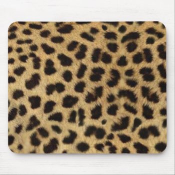 Safari Wild Animal Leopard Print Mouse Pad by cranberrysky at Zazzle