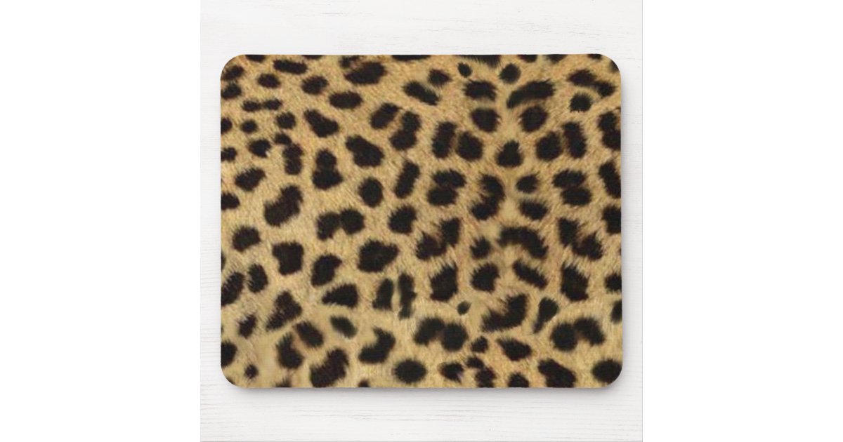 safari wild animal leopard print mouse pad | Zazzle