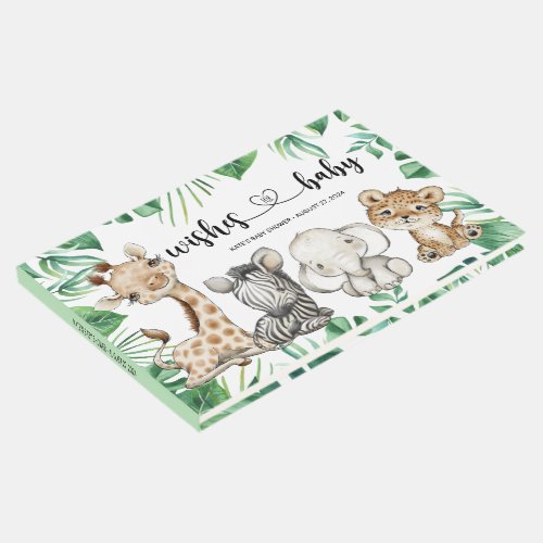 Safari Wild Animals Baby Shower Guest Book