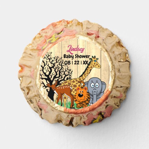 Safari Wild Jungle Baby Shower For Girl or Boy Reeses Peanut Butter Cups