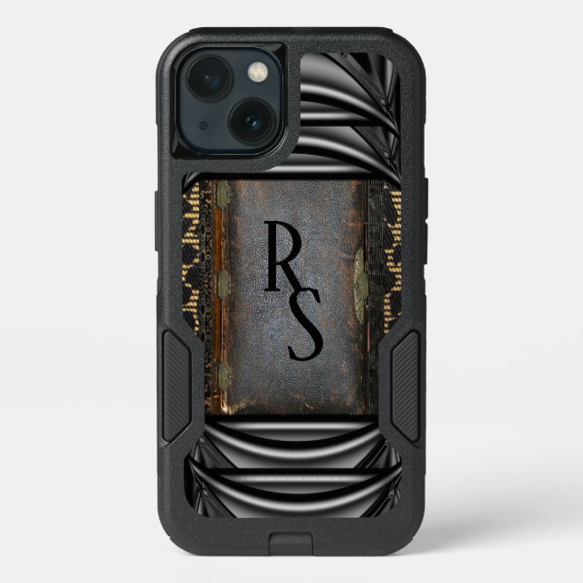 Safari Wild Old School Style Monogram Otterbox iPhone Case (Back)